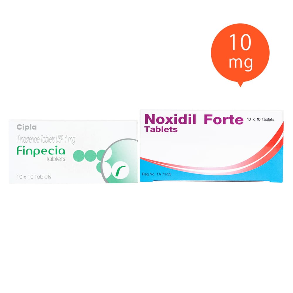 フィンペシア1mgキノリンイエローフリー(100錠1箱)+ノキシジル10mg(100錠1箱)
