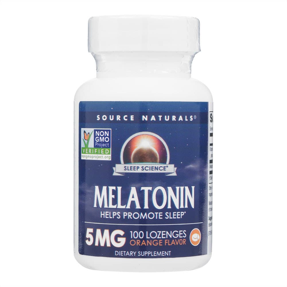 [SourceNaturals]メラトニン5mg(オレンジ味) 【1本100錠】