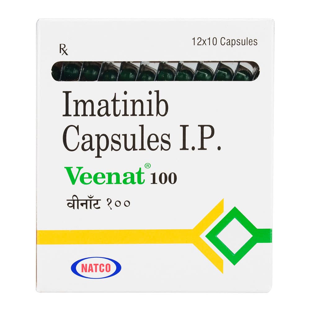 [グリベックジェネリック]ビーナット(Veenat)100mg 【1箱120カプセル】