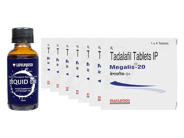 メガリス20mg7箱＋[LUVLYQUID]リキッドDX1本