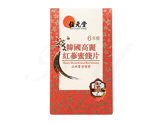 [位元堂]韓国高麗紅参蜜餞片(6年根) 【1箱20g】