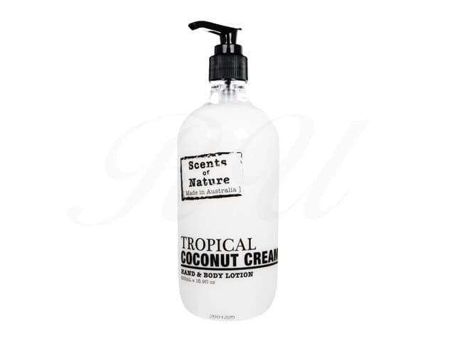 [TILLEY]センツオブネイチャー トロピカルココナッツクリームハンド＆ボディローション 【1本500ml】