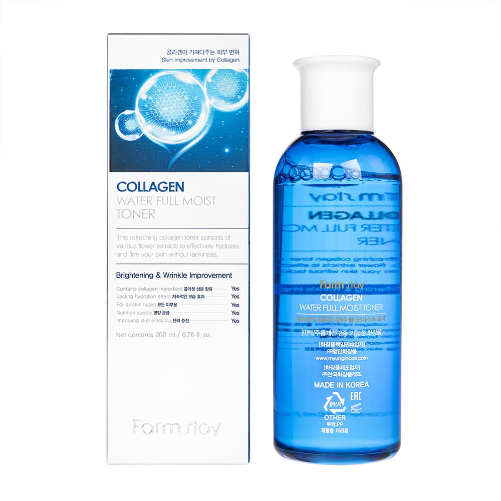 [Farmstay]コラーゲン ウォーターフルモイストトナー 【1本200ml】