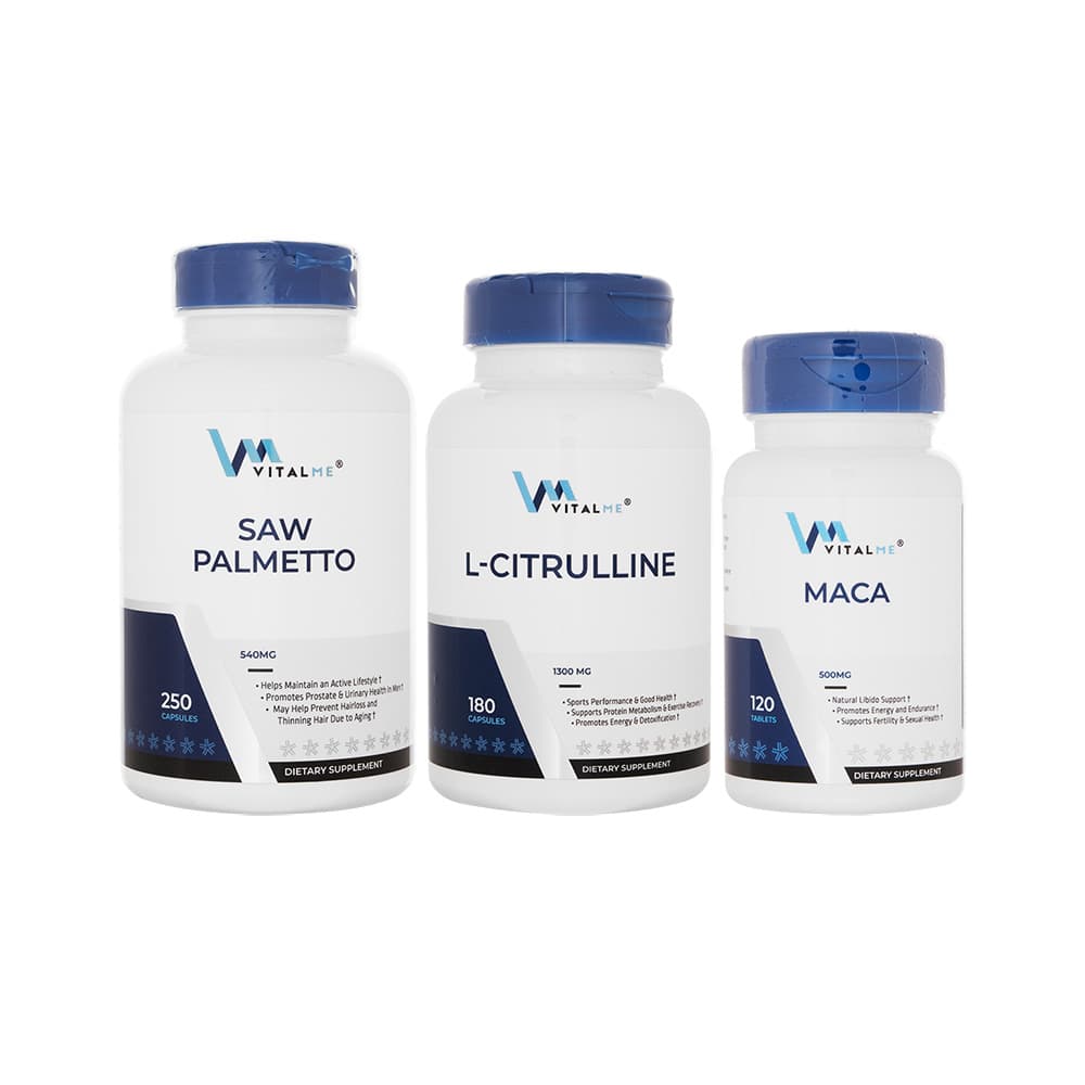 マカ500mg120錠+ソーパルメット540mg250錠+L-シトルリン1300mg180錠(バイタルミー) 【1セット】