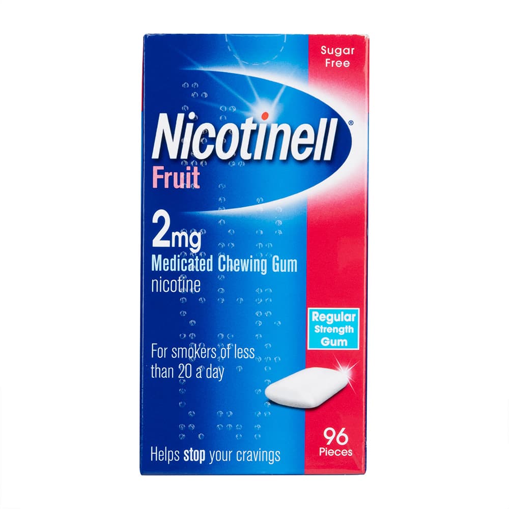 ニコチネル薬用チューイングガム2mg(フルーツ) 【1箱96個】